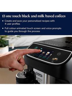 De'Longhi Magnifica Plus ECAM320.60.B Bean to Cup Automatic Coffee Machine, Black - view 2, Black