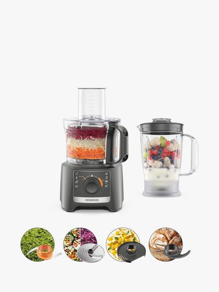 Kenwood Multipro Compact Food Processor FDP31.170GY, Grey, Grey
