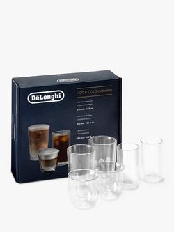 De'Longhi Hot & Cold Glass Collection Set, Grey