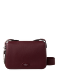 Mulberry Billie Small Classic Grain Leather Cross Body Bag, Black Cherry