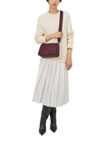 Mulberry Billie Small Classic Grain Leather Cross Body Bag, Black Cherry