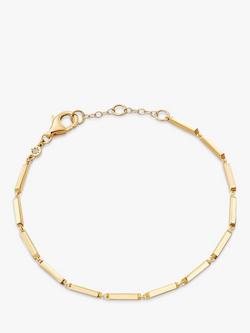 Astley Clarke Flat Link Chain Bracelet, Gold, 
