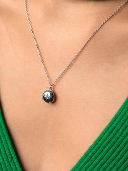 Astley Clarke Biography Mini Locket Necklace, Silver - view 2, 