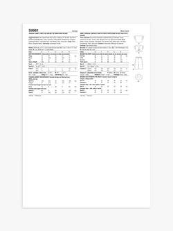 Simplicity Toddlers' Shorts, Pants, Hat and Knit Top Sewing Pattern, S9961 - view 2, Multi