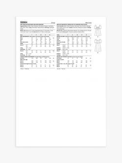 Simplicity Girls' Puff Sleeve Dress Sewing Pattern, S9964 - view 2, Multi