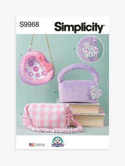 Simplicity Zipped Bags Sewing Pattern, S9968, Multi
