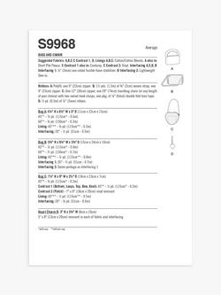Simplicity Zipped Bags Sewing Pattern, S9968 - view 2, Multi