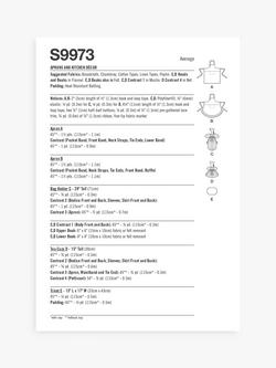 Simplicity Apron and Kitchen Accessories Sewing Pattern, S9973 - view 2, Multi