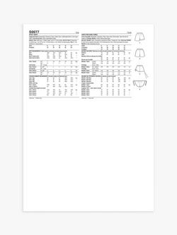 Simplicity Misses' 1980s Vintage Shorts Sewing Pattern, S9977 - view 2, Multi