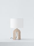 John Lewis Marble Arch Table Lamp, Natural