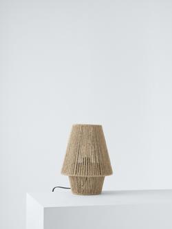 John Lewis Mini Jute Rope Table Lamp, Natural - view 2, 