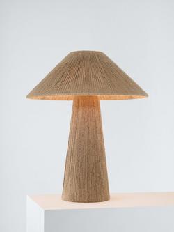 John Lewis Jute Rope Table Lamp, Natural, 