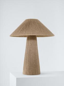 John Lewis Jute Rope Table Lamp, Natural - view 2, 