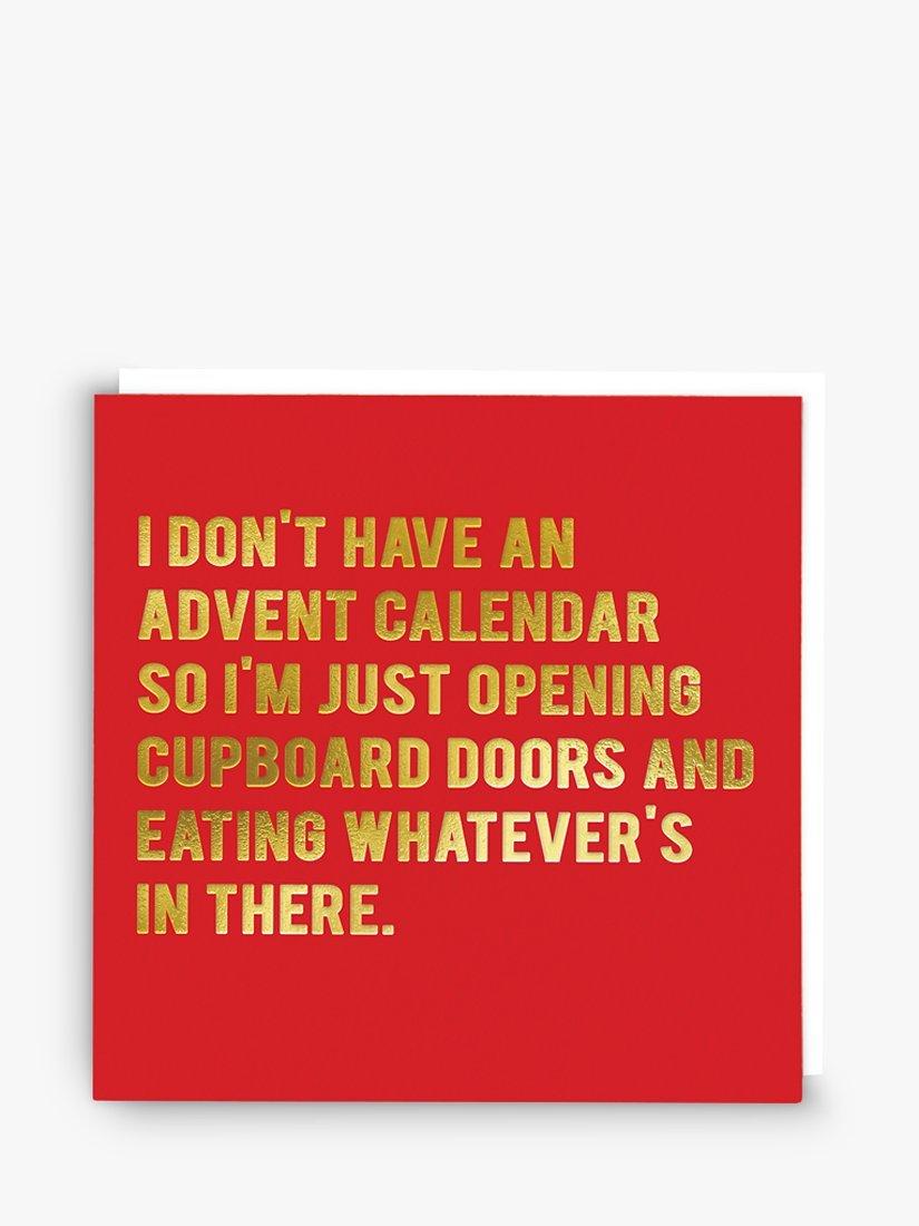 Redback Cards Advent Calendar Joke Christmas Card
