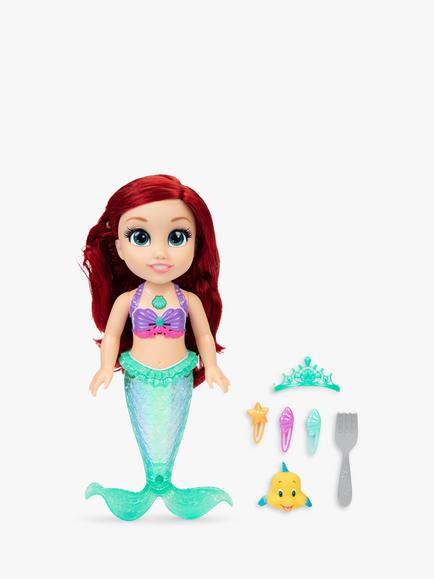 Disney Princess My Singing Friend Ariel and Flounder Doll, Multi