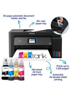 Epson EcoTank ET-15000 All-In-One A3 Wi-Fi Printer with High Capacity Integrated Ink Tank System, Black - view 2, Black