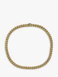 Vintage Fine Jewellery Pre-Loved 9ct Yellow Gold Crescent Link Collar Necklace, Dated Circa 1980s