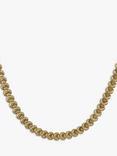 Vintage Fine Jewellery Pre-Loved 9ct Yellow Gold Crescent Link Collar Necklace, Dated Circa 1980s