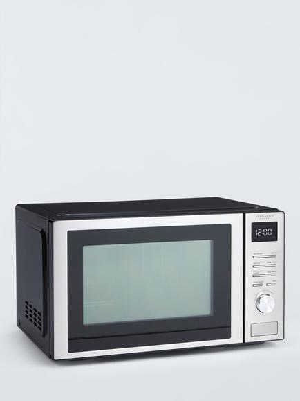 John Lewis Air Fryer Microwave, 26L, Black / S Steel - view 2, Black / S Steel