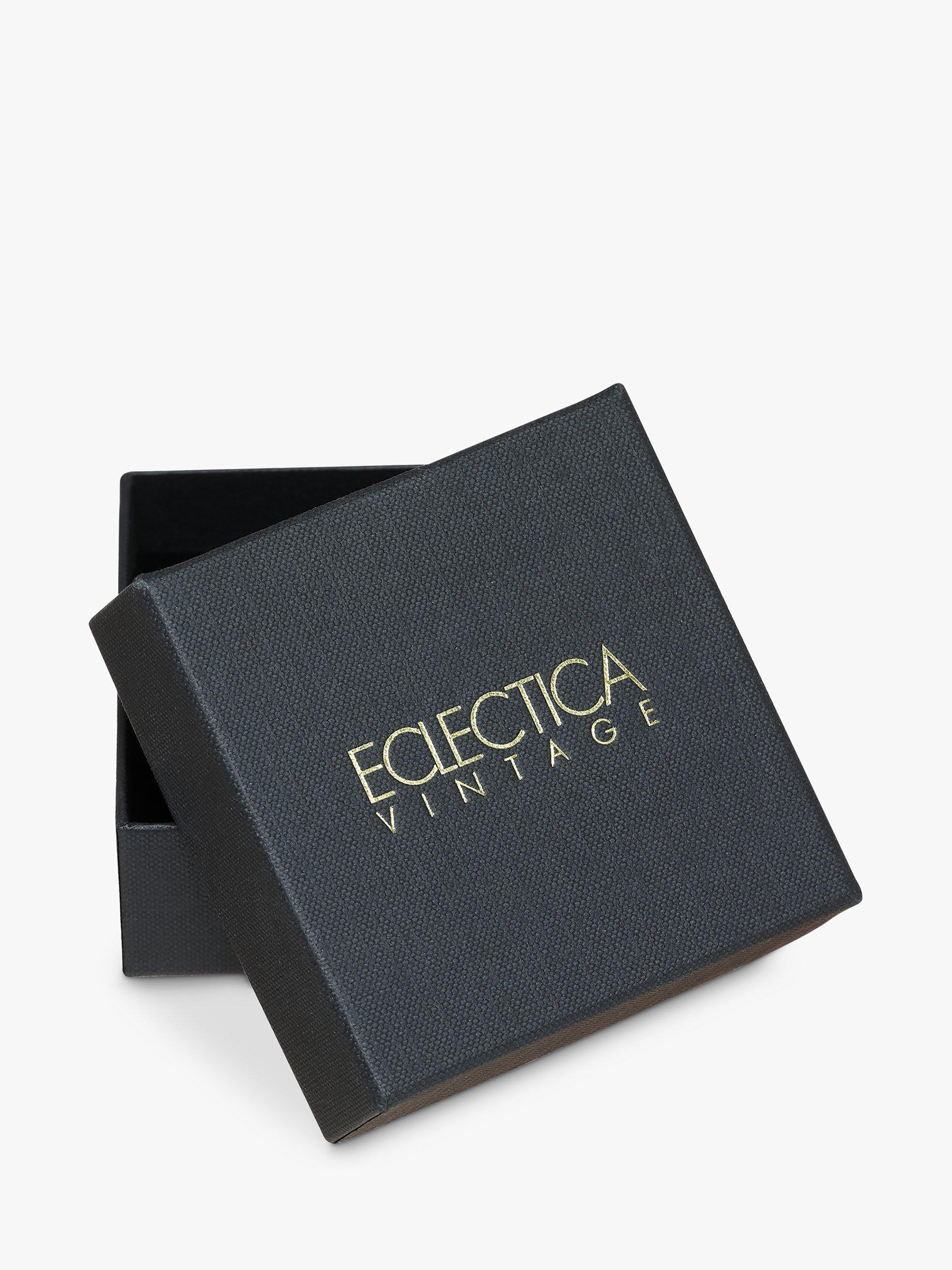 Product image 2 of 2, which shows Eclectica Pre-Loved Textured Clip-On Hoop Earrings