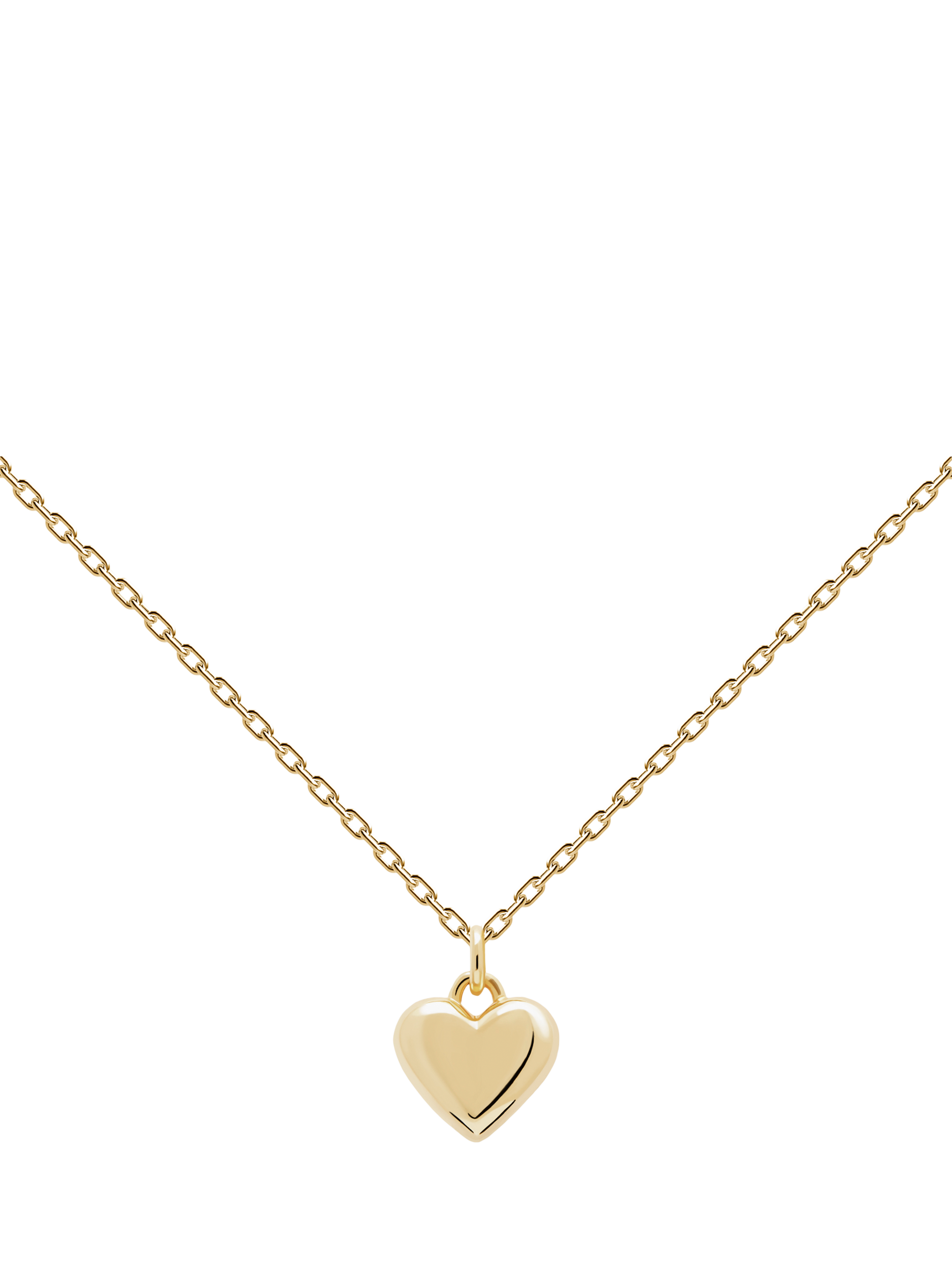 PDPAOLA Heart Pendant Necklace, Gold