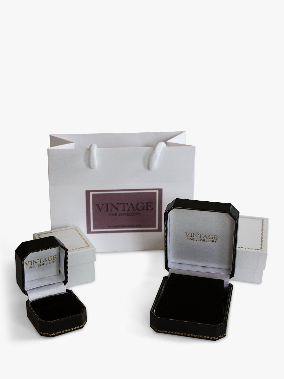 Product image 5 of 5, which shows Vintage Fine Jewellery Pre-Loved 18ct Yellow Gold Oval Sapphire & Diamond Ring