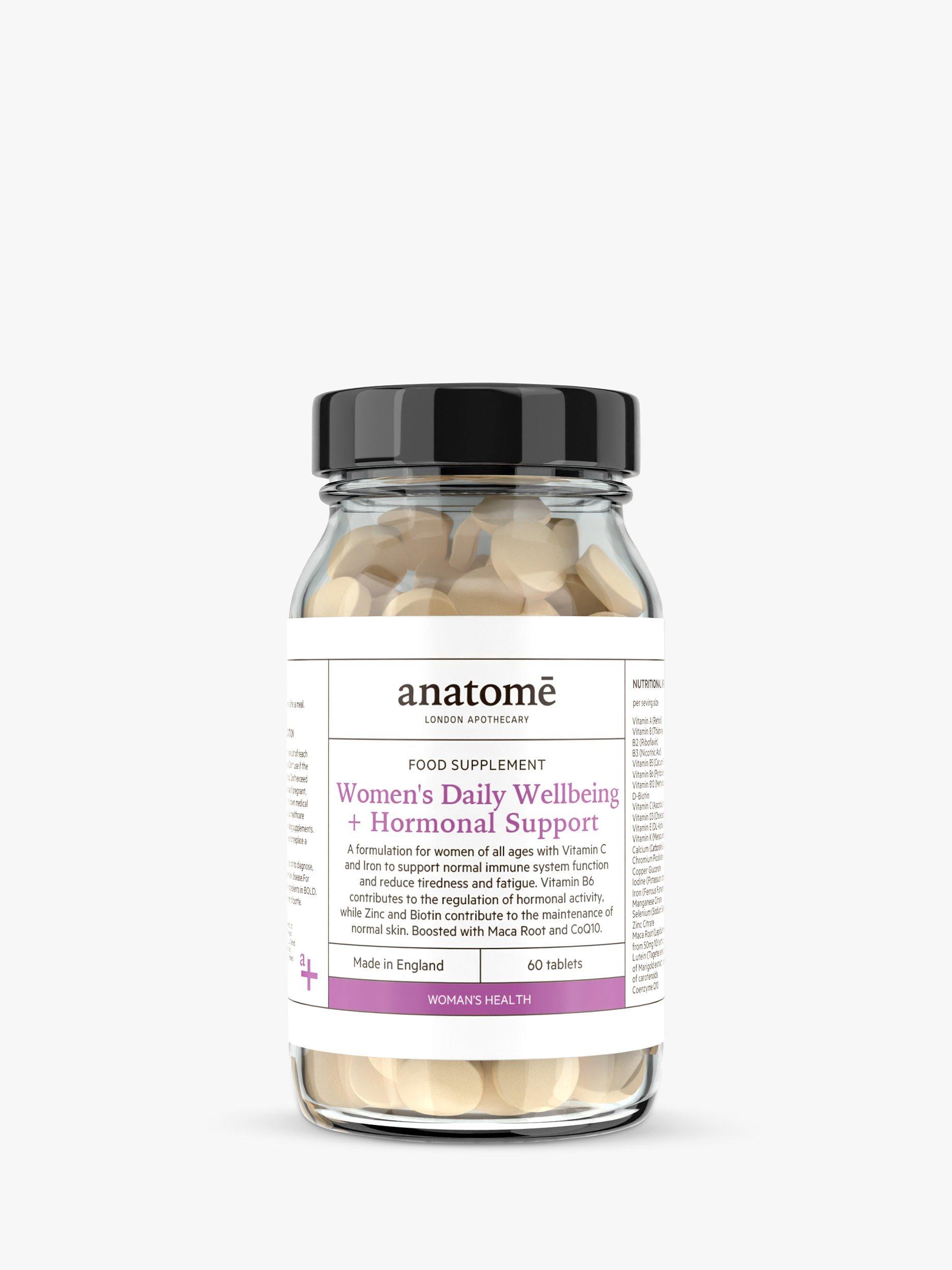 Product image 1 of 2, which shows anatome Women's Daily Wellbeing & Hormonal Support Food Supplment, 60 Tablets
