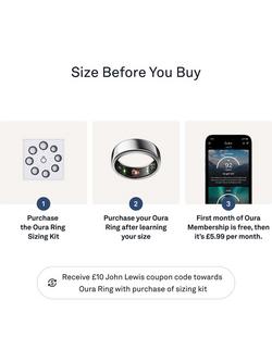 Oura Ring Gen3 Sizing Kit - view 2, Black