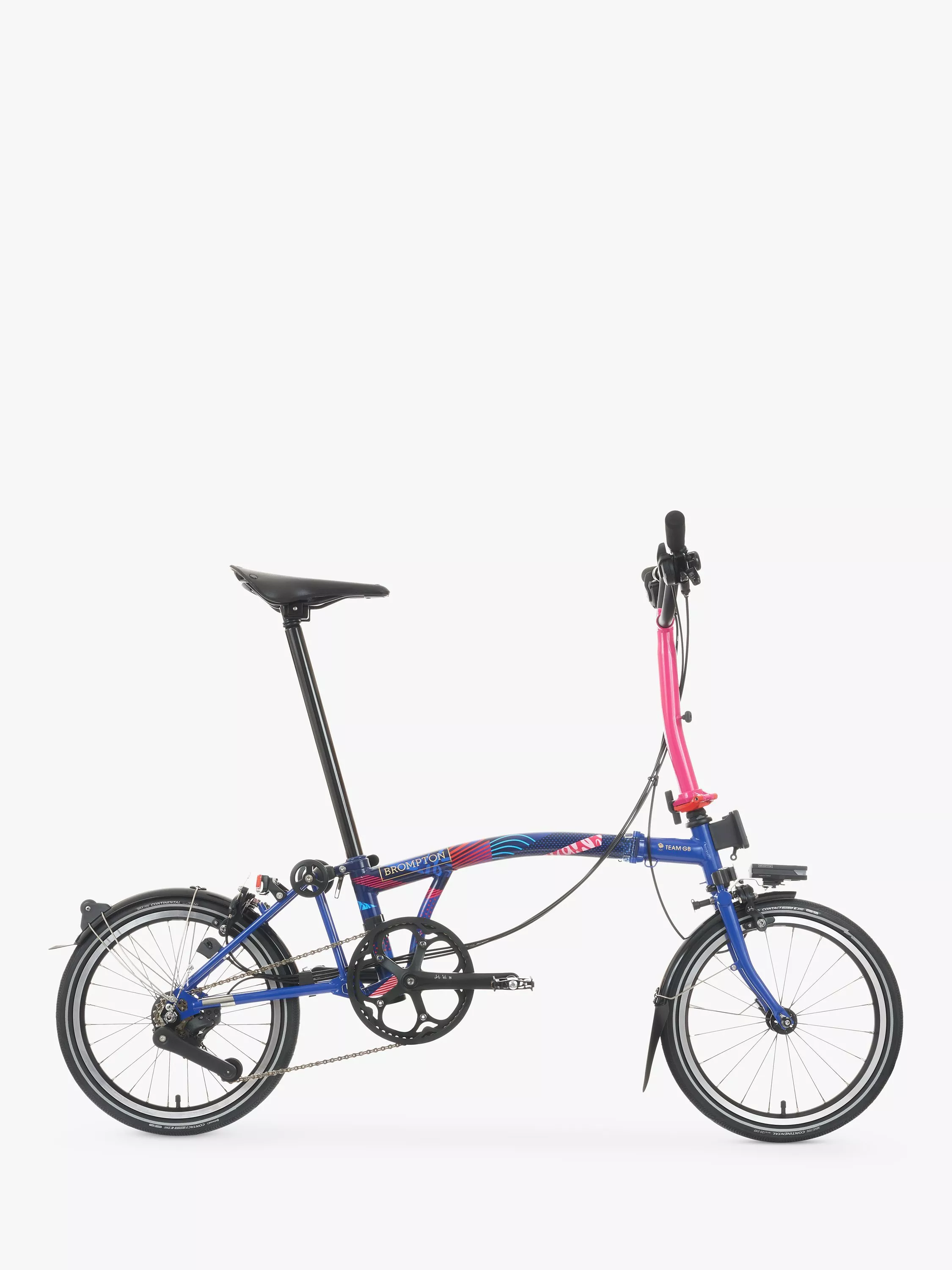 Brompton Team GB s P Line 12 Speed Mid Handlebar Folding Bike