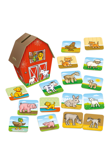 Orchard Toys Farmyard Families Matching Game - view 2, Multi