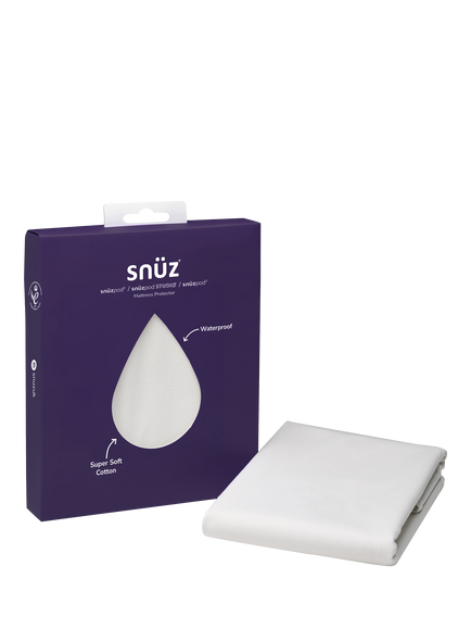 Snüz SnüzPod 5 and SnüzPod Studio Waterproof Mattress Protector, White, White