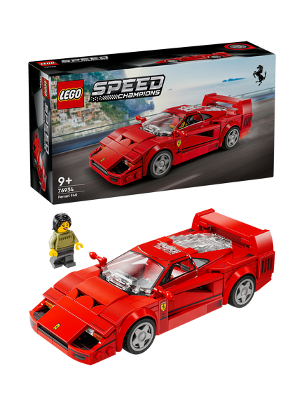 LEGO Speed Champions Ferrari F40 Supercar Vehicle Toy 76934, Multi