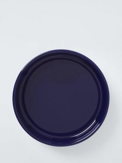 John Lewis Colour Block Stoneware Pet Bowl, Blue - view 2, Blue