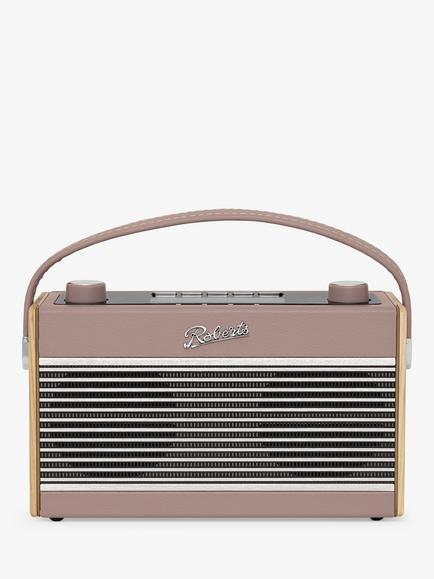 Roberts Rambler BT Stereo DAB/DAB+/FM Bluetooth Digital Radio, Dusky Pink
