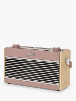 Roberts Rambler BT Stereo DAB/DAB+/FM Bluetooth Digital Radio - view 2, Dusky Pink