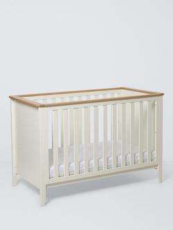 John Lewis Avery Cot, Cream/Natural, 