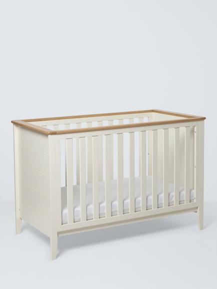 John Lewis Avery Cot, Cream/Natural, 