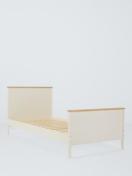 John Lewis Kids' Avery Bed Frame, Single, Cream/Natural, 