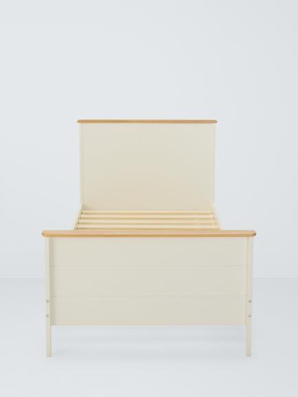 John Lewis Kids' Avery Bed Frame, Single, Cream/Natural - view 2, 