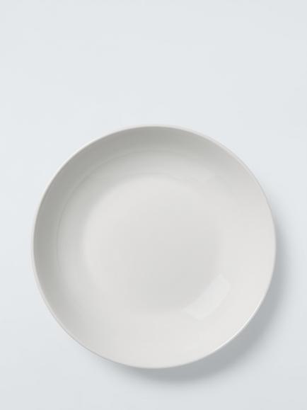 John Lewis Eat Porcelain Pasta Bowl, Set of 4, 20.5cm, White - view 2, White
