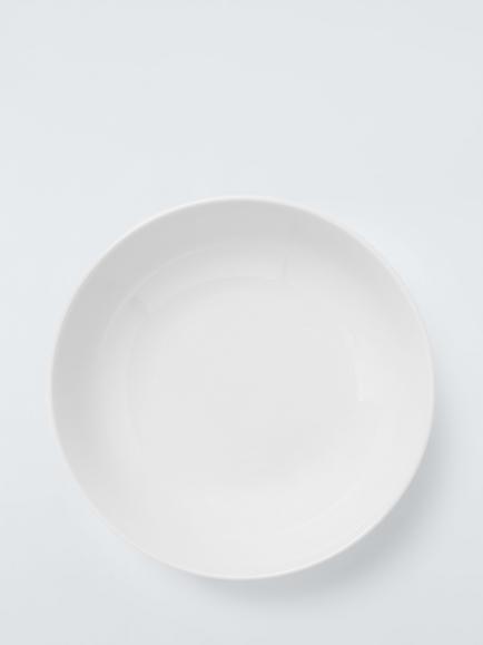 John Lewis Radial Porcelain Pasta Bowl, Set of 4, 22cm, White - view 2, White