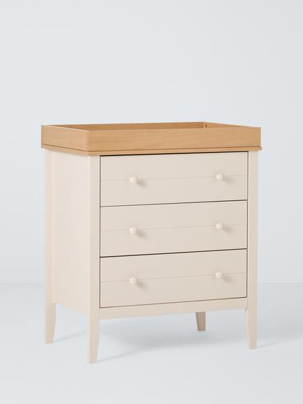 John Lewis Avery Changing Top Dresser, Linen/Natural, 