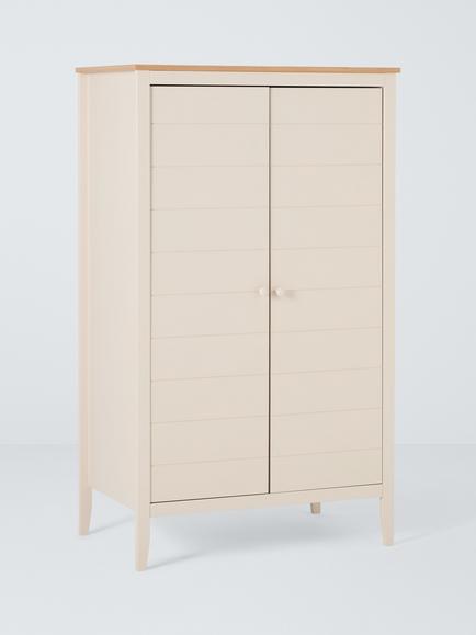John Lewis Avery Double Wardrobe, Linen/Natural, 