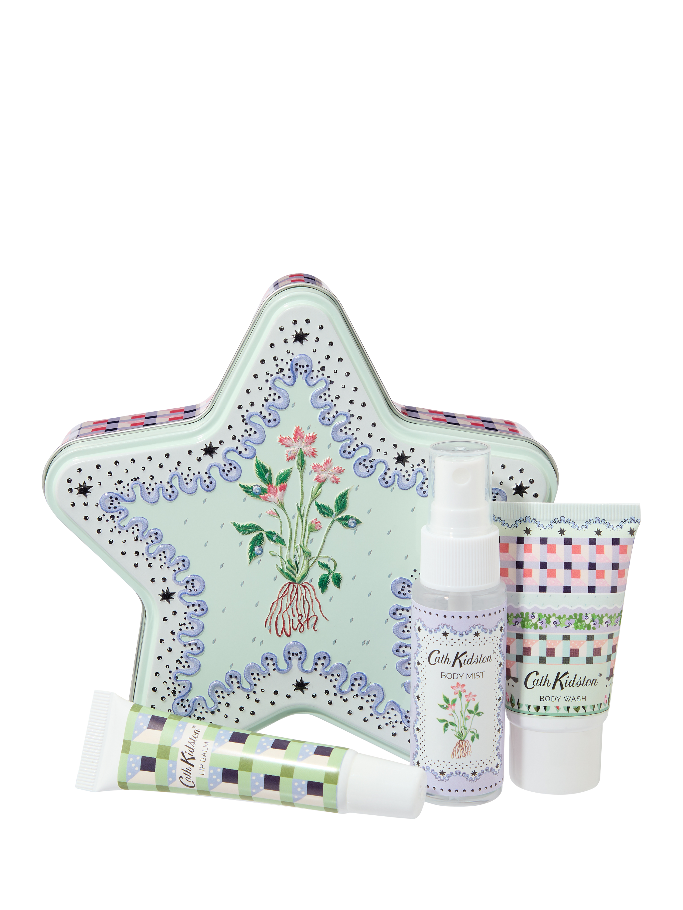 Product image 1 of 7, which shows Cath Kidston Roots & Raindrops Feel Like A Star Tin Gift Set