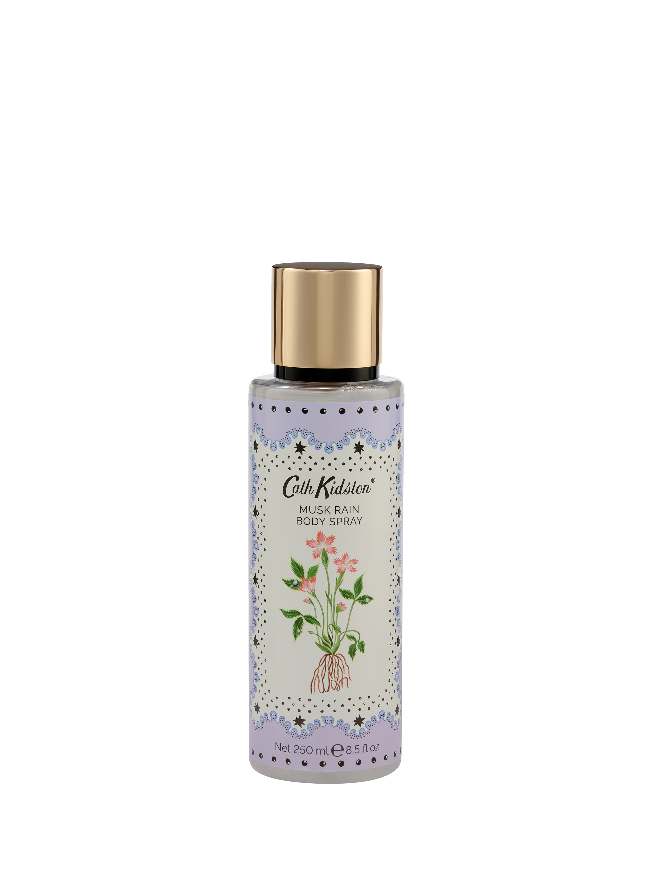 Product image 1 of 2, which shows Cath Kidston Roots & Raindrops Musk Rain Body Spray, 250ml