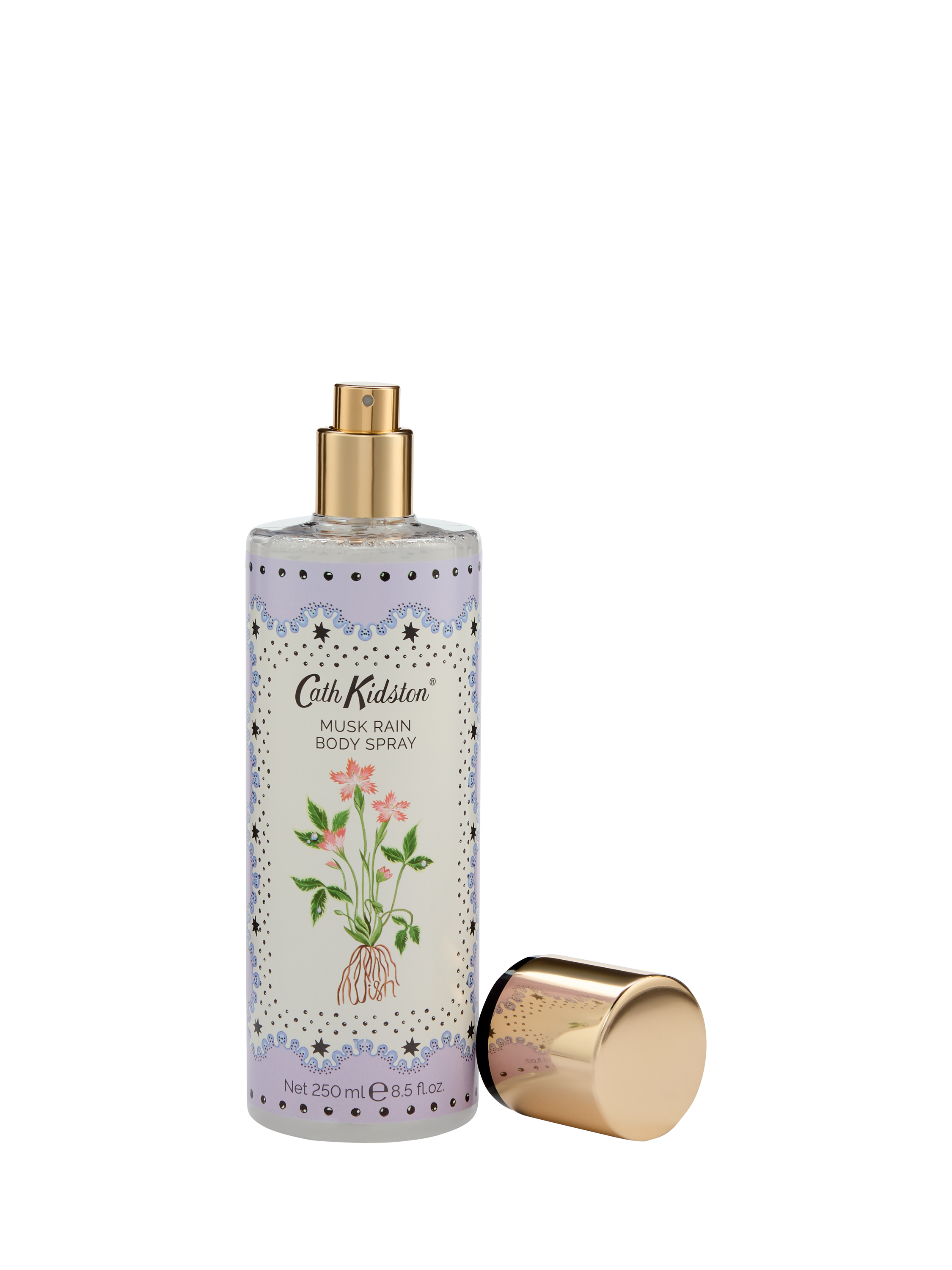 Product image 2 of 2, which shows Cath Kidston Roots & Raindrops Musk Rain Body Spray, 250ml