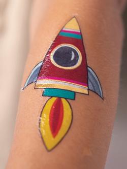 Rachel Ellen Dinosuar and Space Tattoo Set - view 2, Multi