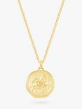 Dower & Hall Men's Pegasus Talisman Pendant Necklace, Gold