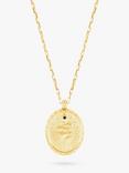 Dower & Hall Men's Snake Talisman Pendant Necklace, Gold