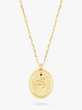 Dower & Hall Men's Snake Talisman Pendant Necklace, Gold